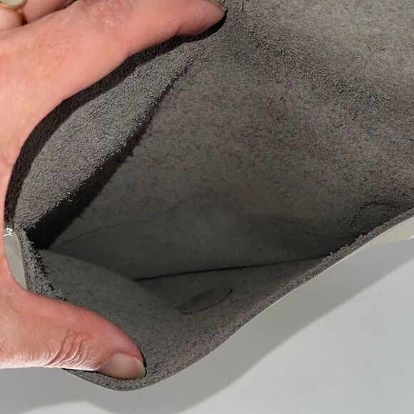 Womens‎ Leather Detachable Adjustable Crossbody Hand Bag Gray Green OS - Picture 4 of 7